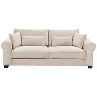 MID.YOU Schlafsofa Creme, 250x95x125 cm,