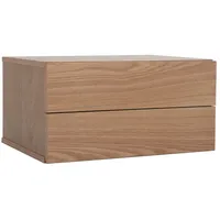 miliboo Design-Ablagekasten Holz 2 Schubladen MAX