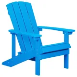 Beliani Gartenstuhl Blau 88x75x88