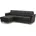 L-Form 244 x 89 x 163 Leder Schwarz