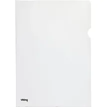 Viking Premium Klarsichthülle DIN A5 Transparent PP (Polypropylen) 120 Mikron 25 Stück