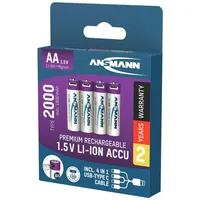 Ansmann Mignon AA Li-Ion 2000mAh, 4er-Pack (1312-0036)