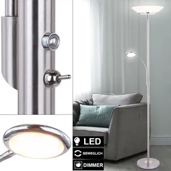 LED Design Decken Fluter Steh Lampe dimmbar Wohn Zimmer Lese Leuchte verstellbar
