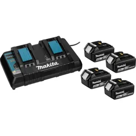 Makita Power Source Kit 18 V Li-Ion 4 x 5,0 Ah + DC18RD Ladegerät 199483-0