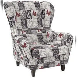 Supellex Ohrensessel mit Hocker | Design Patchwork Love