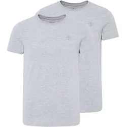 CHIEMSEE T-Shirt Doppelpack mit kleinem CHIEMSEE, Neutr. Grey 174402, M