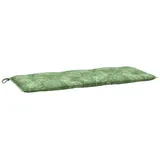 vidaXL Gartenbank-Auflage Blattmuster 120x50x7 cm Stoff