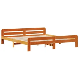 vidaXL Massivholzbett 180 x 200 cm Braun