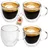 Intirilife Doppelwandiges Thermoglas 0,1 l 4 St.