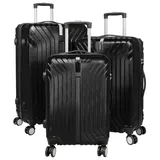 warenhandel könig Palma Koffer-Set 3-tlg. schwarz