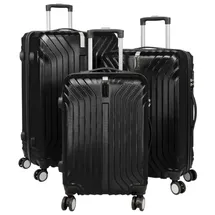 warenhandel könig Palma Koffer-Set 3-tlg. schwarz