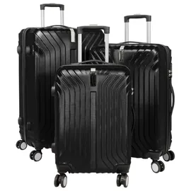 warenhandel könig Palma Koffer-Set 3-tlg. schwarz