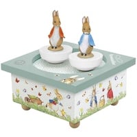 Trousselier 6260091 Spieluhr mit tanzenden Figuren für Kinder, Peter Hase, magnetisch, Musikbox, Musikspieluhr