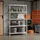 Songmics Schwerlastregal Holz 200 x 120 x 60 cm silber