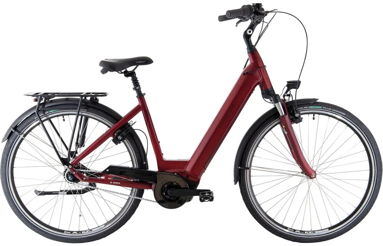 Lehmkuhl E-Bike P5.7 | 28" | Damen l 7-Gang | Pedelec | bordeaux rot