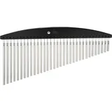 Meinl Percussion Headliner Series Chime - Mittelgroßes Musikinstrument mit 33 Klangstäben - 1-reihig - Holz und Aluminium, Schwarz und Silber (HCH2BK)