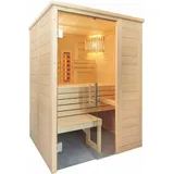 Sentiotec Saunakabine Alaska Mini Infra+ Massivsauna Inkl. Vollspektrumstrahler