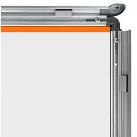 NOBO Kundenstopper silber DIN A2 2 Fächer 47,5 x 48,5 x 85,0 cm, 1 St.