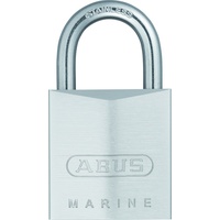 ABUS Marine Vorhängeschloss 75IB/40 gl.-7342 - gleichschließend - wetterfest - Messing-Schlosskörper mit Nickel Pearl Beschichtung - ABUS-Sicherheitslevel 6 - Silber