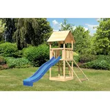 Karibu Kinderspielturm Lotti Blau Holz