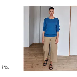 Nah/Studio Pullover - recycelte Wolle/ Cashmere - Gr. XS - blau