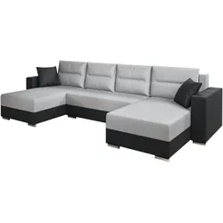 Couchgarnitur Sofa Sofagarnitur Clara U Schlaffunktion Wohnlandschaft
