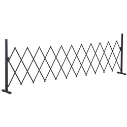 Outsunny Scherengitter, Aluminium/Eisen, dunkelbraun, LxH: 300 x 103,5 cm