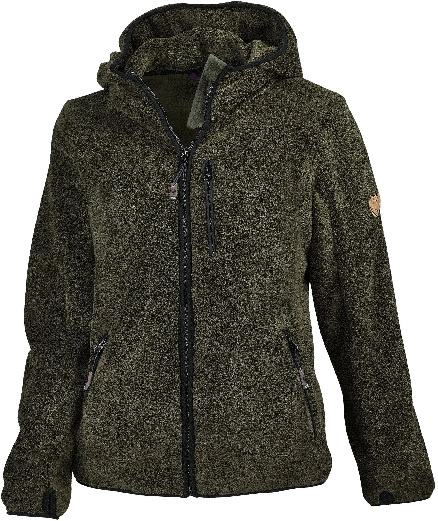 Hubertus Fleecejacke Pirin Coral, dunkeloliv, 176