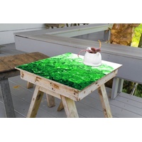 Wallario Möbelfolie Leuchtendes Eis in grün grün 70 cm x 70 cm