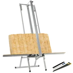 Pro Bauteam Dämmstoffschneider ISO-BASIC 600 mit Standfuß » Auflage beidseitig » schneidet Glas-, Stein- und Mineralwolle