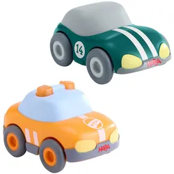 HABA Unisex Spielzeug-Auto Set Grüner Flitzer & Safety Car 1er Pack