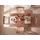 FineBuy Esstisch 120 x 76 x 60 cm braun