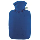 Hugo Frosch Wärmflasche Klassik 1,8 l Fleecebezug blau