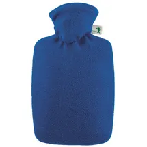 Hugo Frosch Wärmflasche Klassik 1,8 l Fleecebezug blau