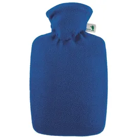Hugo Frosch Wärmflasche Klassik 1,8 l Fleecebezug blau