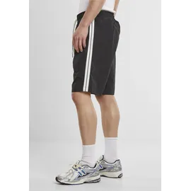 URBAN CLASSICS Badeshorts Board Shorts Patched Stripe Schwarz L
