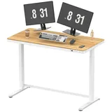 FLEXISPOT Schreibtisch Comhar Höhenverstellbarer Schreibtisch (MDF, 120 x 60cm), mit Touch Funktion & USB, Kindersicherung-System