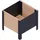 upyard ModernBox 36 x 36 x 32 cm Braun