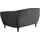 Actona Chesterfield Couch Stoff 2-Sitzer Grau