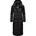 Navahoo Damen Wintermantel warmer Steppmantel lang mit abnehmbarer Kapuze Isalie Black Gr. L - L