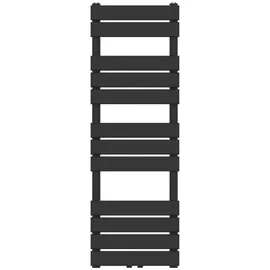 neu.haus Handtuchheizkörper Voss 1200 x 400 mm 528 W schwarz Mittelventil