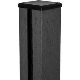 GROJA GroJaSolid Pfosten Anthrazitgrau 10x10x150 cm inkl. Kappe zum Einbetonieren