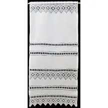 HOSSNER - ART OF HOME DECO Scheibengardine "Spitzingsee" Gr. 2, weiß, B:40cm H:90cm, Baumwolle, HOSSNER - ART OF HOME DECO, Gardinen