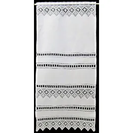 HOSSNER - ART OF HOME DECO Scheibengardine "Spitzingsee" Gr. 2, weiß, B:40cm H:90cm, Baumwolle, HOSSNER - ART OF HOME DECO, Gardinen