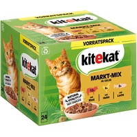 Kitekat Multipack Markt-Mix in Gelee Katzenfutter nass