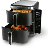 GOURMETmaxx FryUp Vertikale Doppelkammer Schwarz 15305
