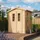 TIMBELA Gartenhaus M367C 1,96 x 1,36 m Beige