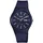 Q&Q Unisex - Uhr Silikonarmband Datumsanzeige Dornschließe 10 Bar (dunkelblau)