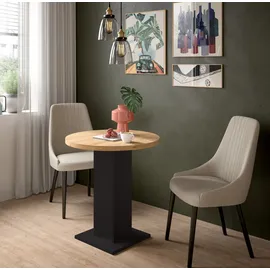 Home Affaire Esstisch Ø 70 cm schwarz