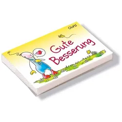 OUPS Spruchkärtchenbox – Kartenbox – Gute Besserung, 24 inspirierende Karten